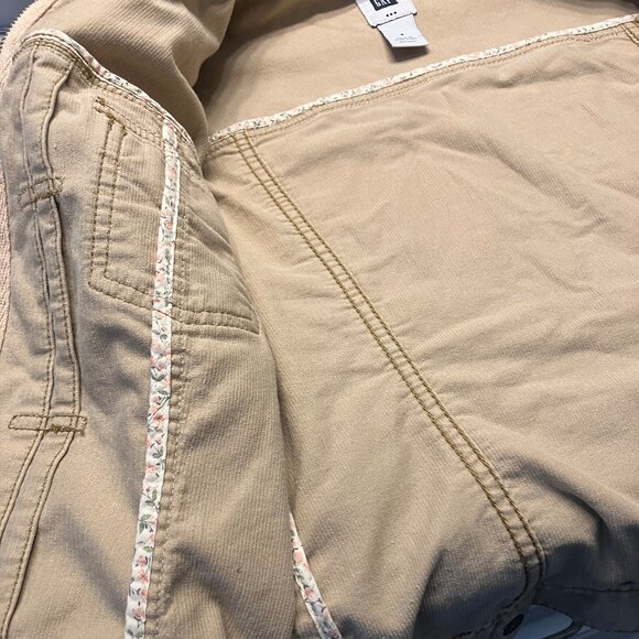 GAP Womens Corduroy Knit Full Zip Tan Jacket Size Small - Picture 4 of 13